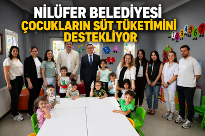 Nilüfer Belediyesi çocukların süt tüketimini destekliyor