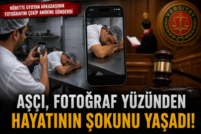 Nöbette uyuyan arkadaşının fotoğrafını çekti, olanlar oldu