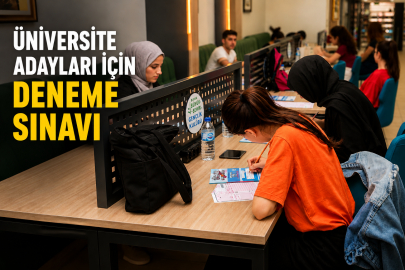 Üniversite adayları için deneme sınavı