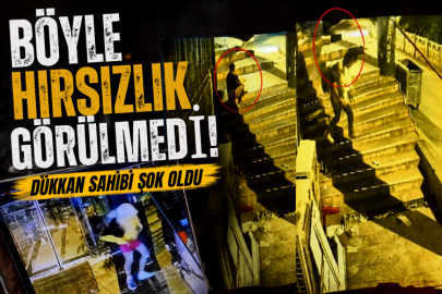 Böyle hırsızlık görülmedi: Dükkan sahibi şok oldu