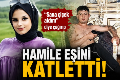 'Sana çiçek aldım' diye çağırıp hamile eşini katletti!