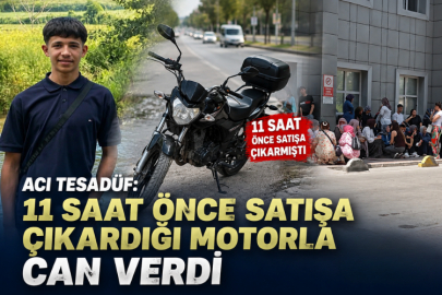 Acı tesadüf: 11 saat önce satışa çıkardığı motorla can verdi