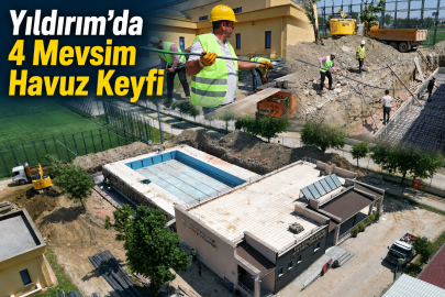 Yıldırım'da 4 mevsim havuz keyfi