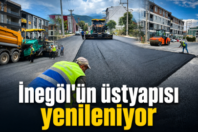 İnegöl'ün üstyapısı yenileniyor